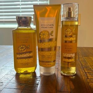 NEW! Bath & Body Works “Iced Lemon Pound Cake” set.